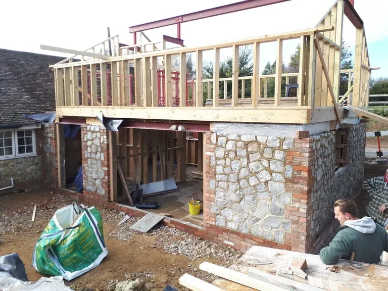 Built by Pros team working on extension project in Kent