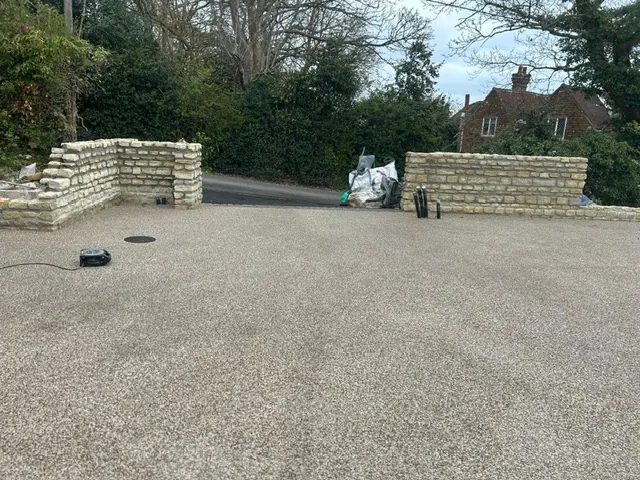 Excavation and groundwork for landscaping project in Kent