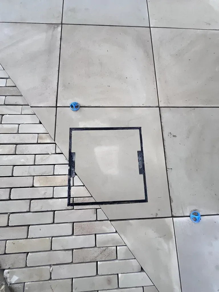 Porcelain patio detail in Kent