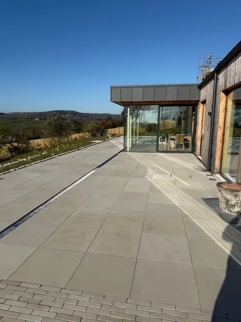 Professional patio installation in Kent by Built by Pros